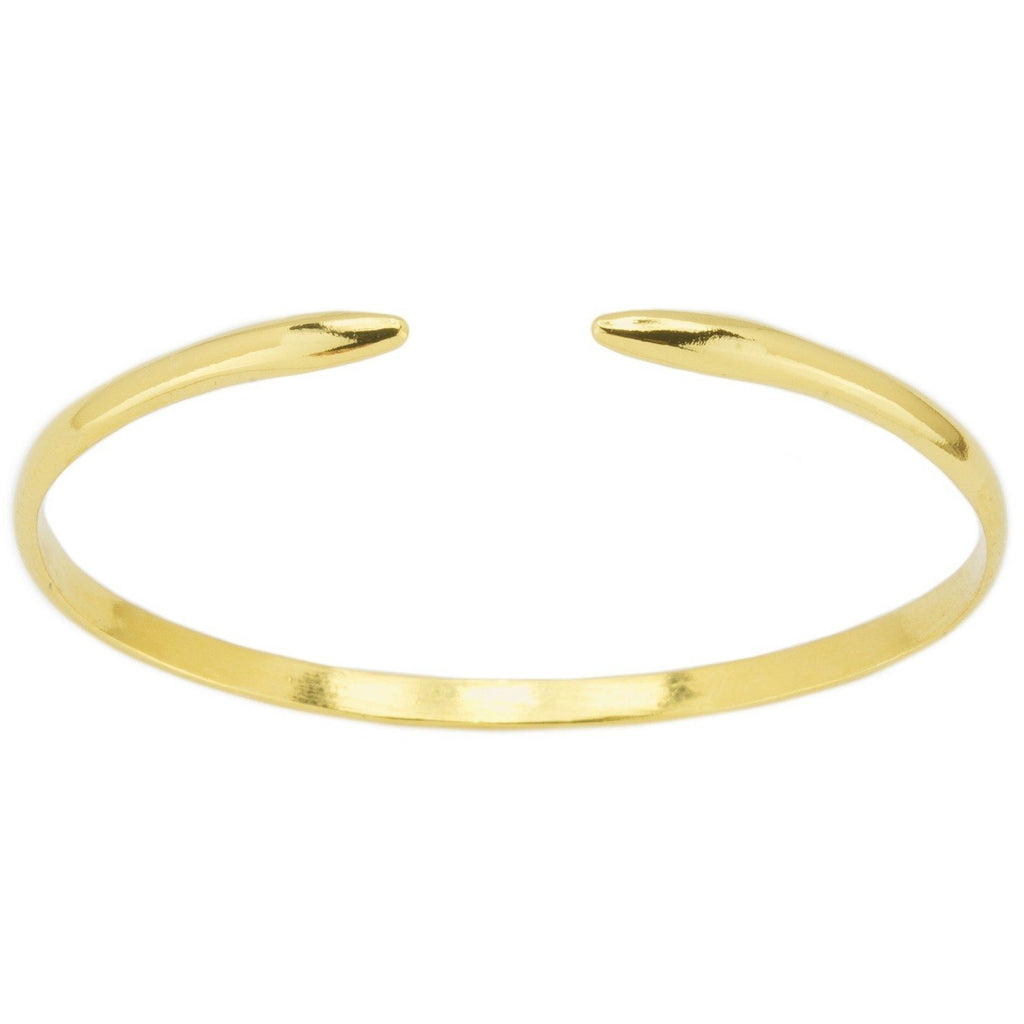 Gold Claw Cuff shown against a white background, handmade in California by Katie Dean Jewelry.