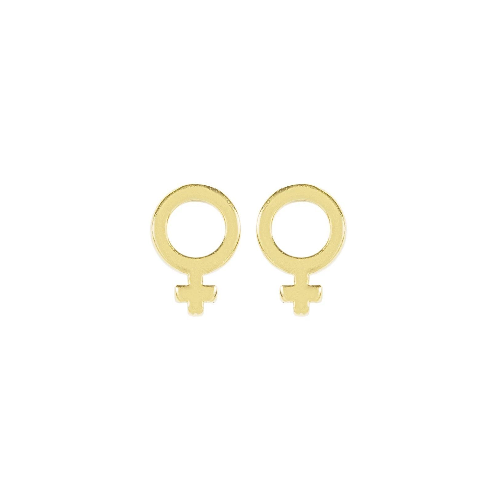 Wear it loud and proud! The Female Symbol Studs were inspired by all the support and help that Katie has received from the leading ladies in her life. When you wear these studs, we hope you feel empowered and ready to be the lady boss that you are. Handmade in California by Katie Dean Jewelry.