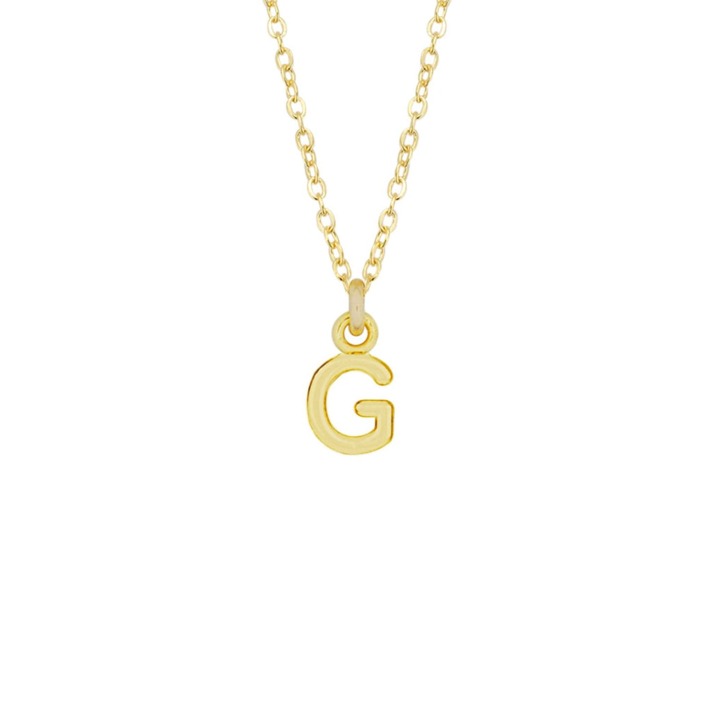 Diamond Initial Necklace | Letter G Initial Necklace In 14K Rose Gold |  SuperJeweler