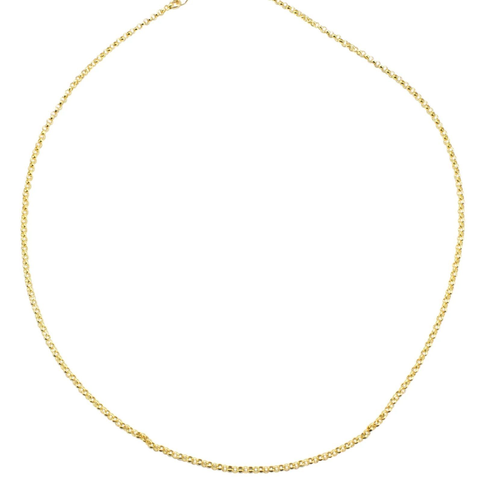The Gold Rolo Choker Necklace, to the point, but anything except boring. Truly for every type of woman and perfectly pairs with any jewelry! A basic everyone should own.  Handmade in California by Katie Dean Jewelry.
