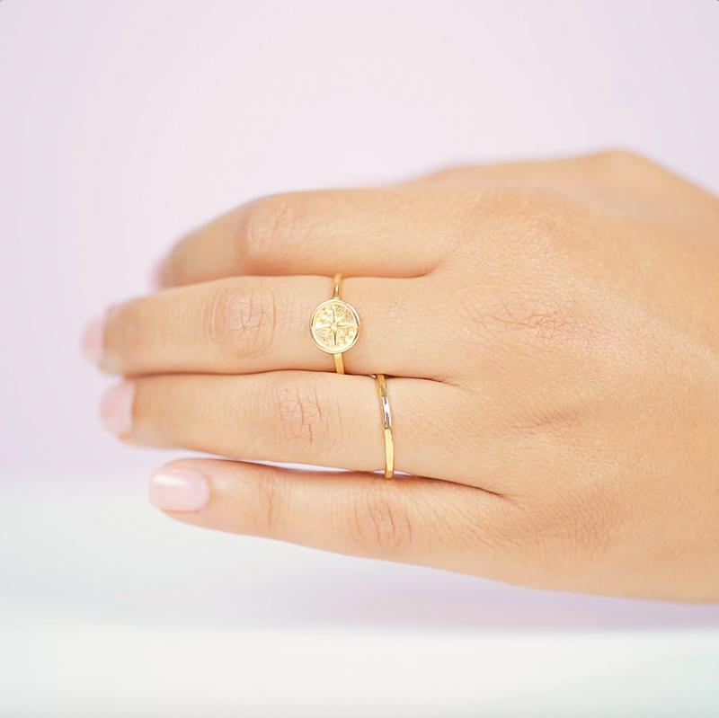 Solid Gold Starburst Ring for Inspiration | Local Eclectic – local eclectic