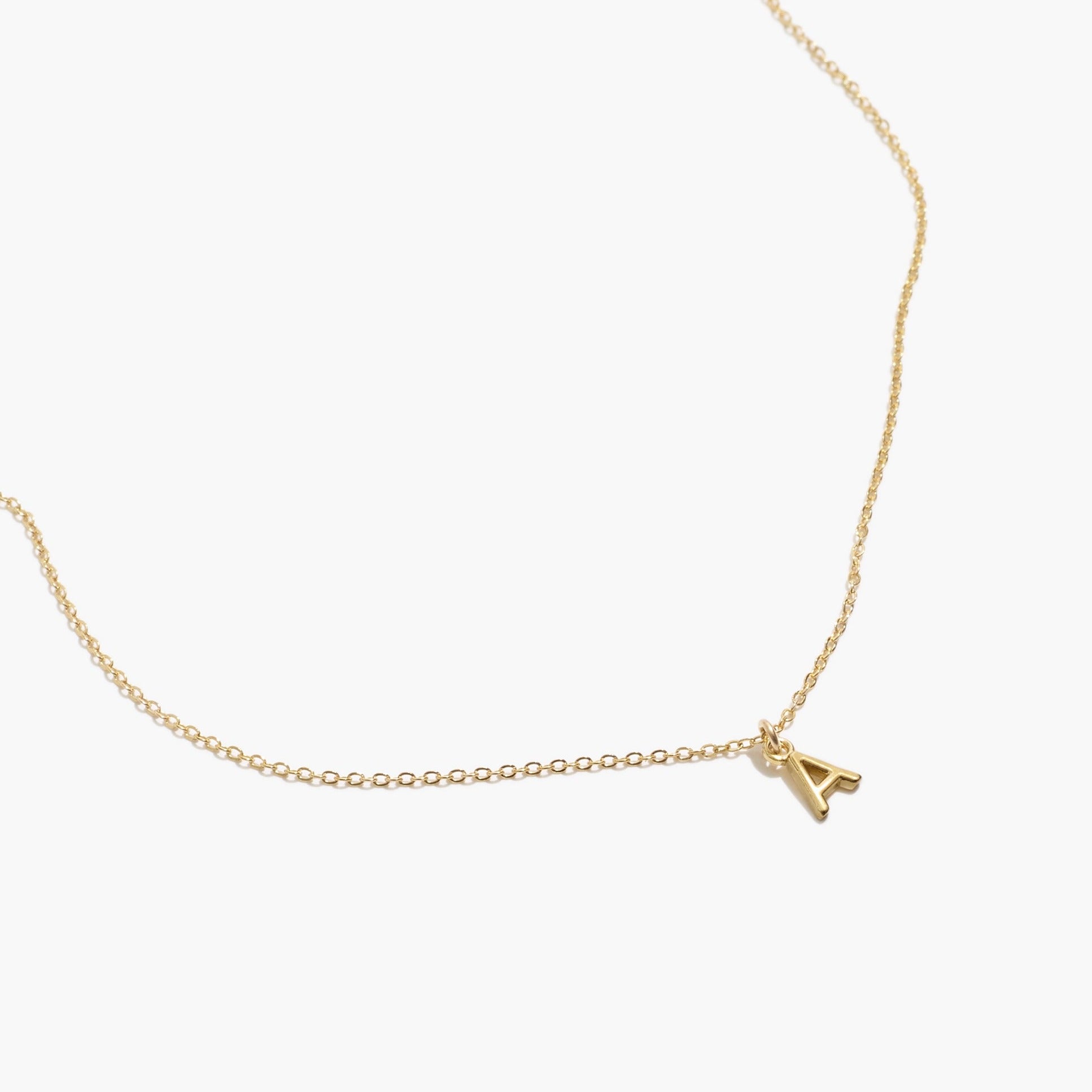 Delicate Initial Necklace, the perfect personalized piece. Minimal layering jewelry handmade in America by Katie Dean Jewelry.