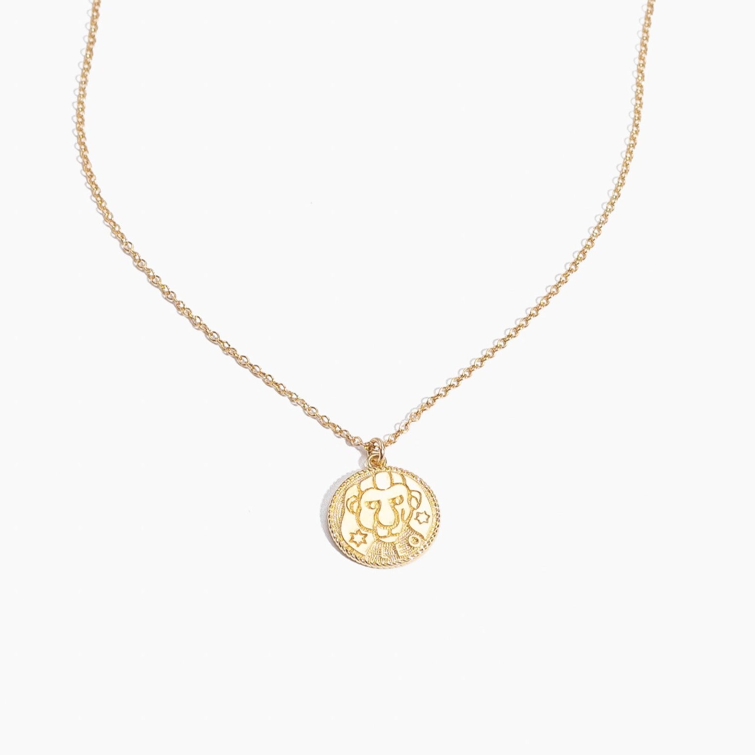 Leo Zodiac Necklace_made in America_Katie Dean Jewelry Dainty handmade necklace