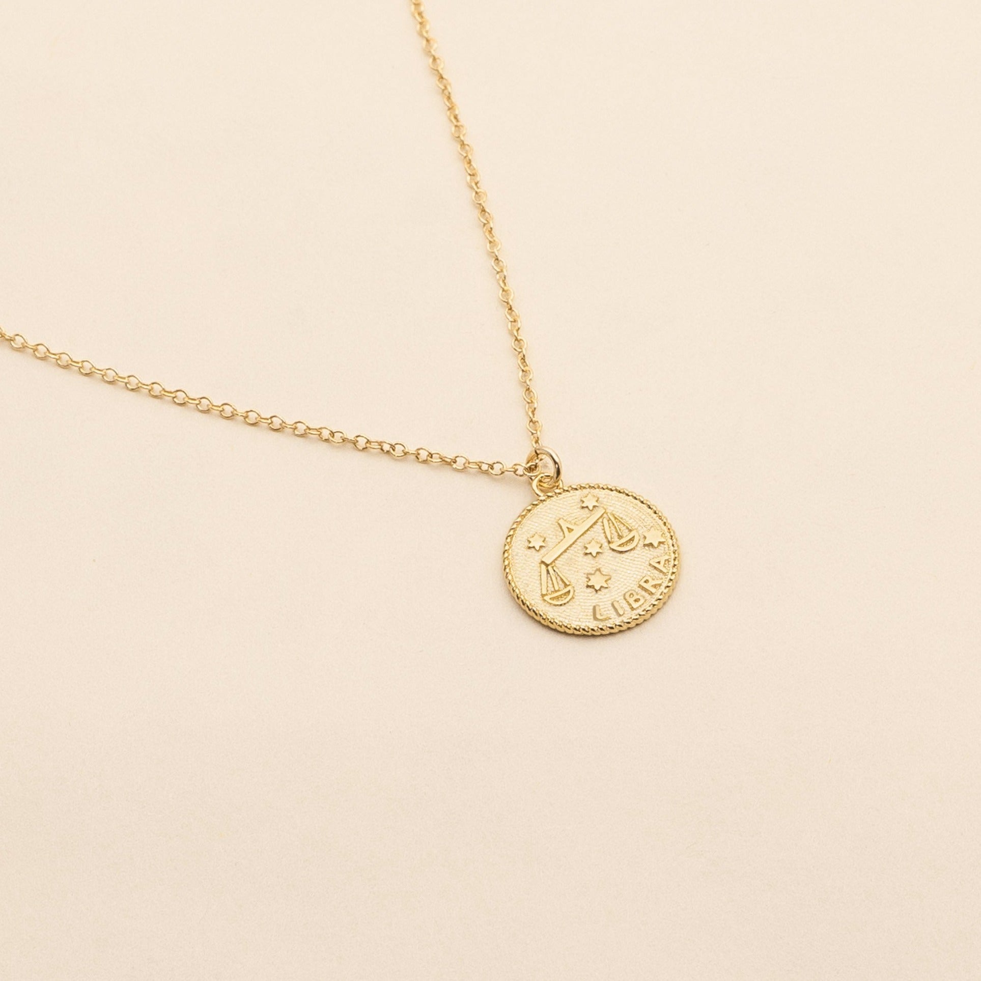 Libra Zodiac Pendant with Tourmaline Stone Necklace – Diverse Jewelry
