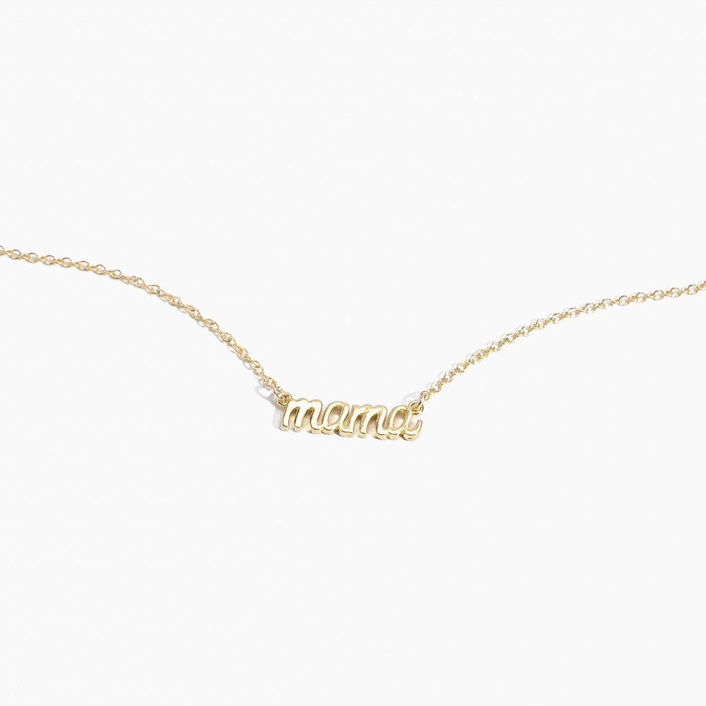 Dainty Mama Necklace (14K Gold Dipped) – Shop at Goldie's