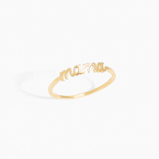 Mama Stacking ring by Katie Dean Jewelry, made in America, perfect for the dainty minimal jewelry lovers 