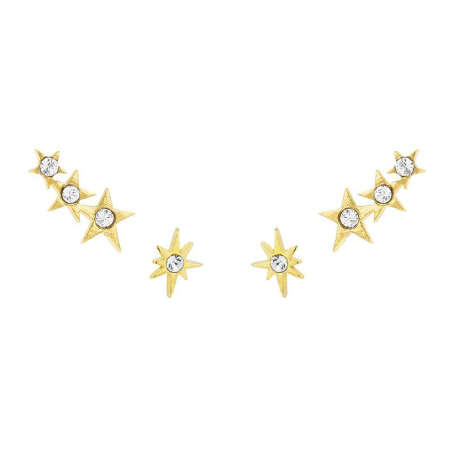 Did someone order stars? Oh right, we did! The Starburst Earring Set is handmade in California by Katie Dean Jewelry. Nickel free and hypoallergenic.