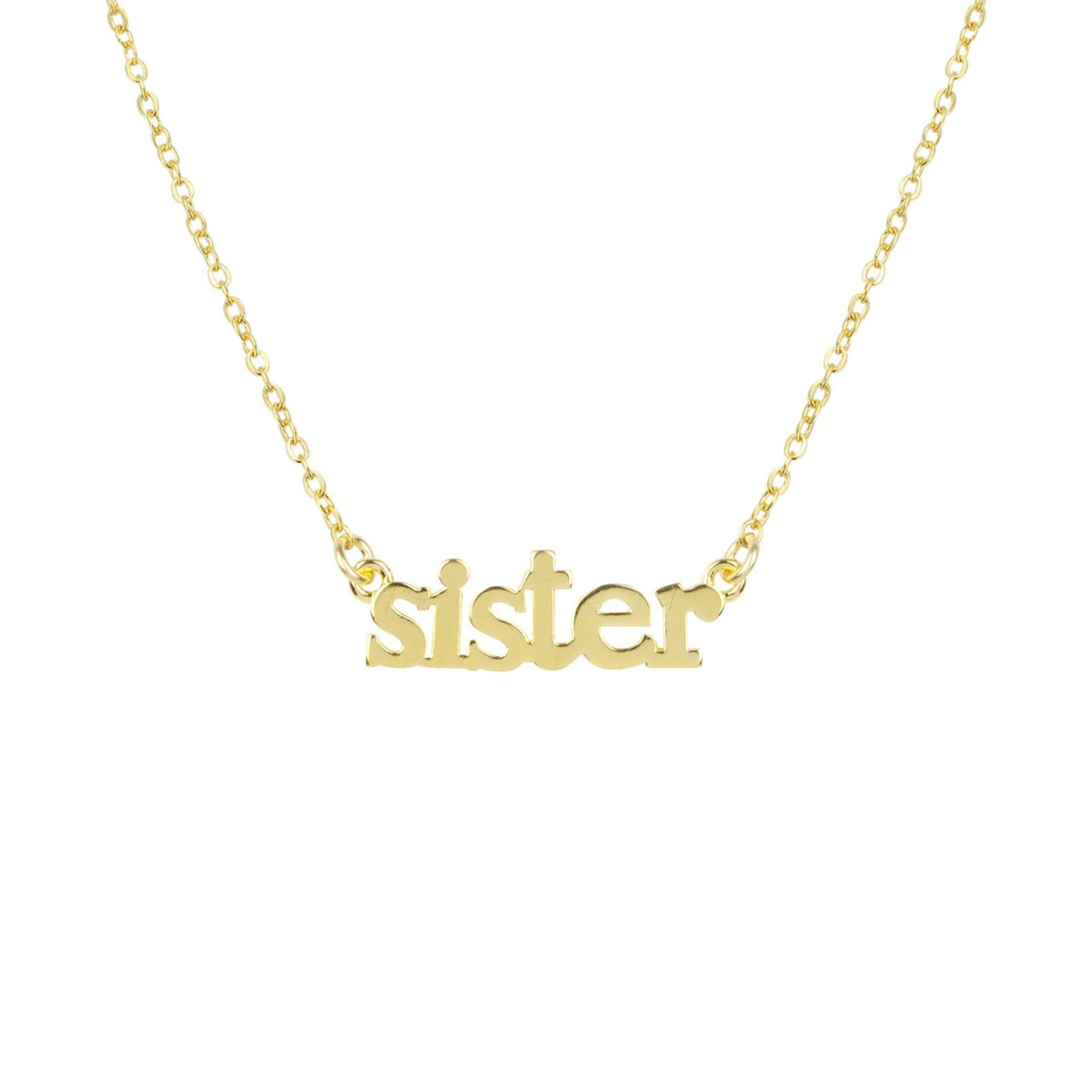 White gold sister on sale necklace