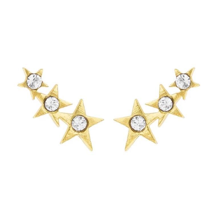 We're always reaching for the stars at KDJ. We hope the Starburst Ear Crawlers are your lucky charm that make your dreams come true!  Handmade in California by Katie Dean Jewelry. Nickel free and hypoallergenic. 