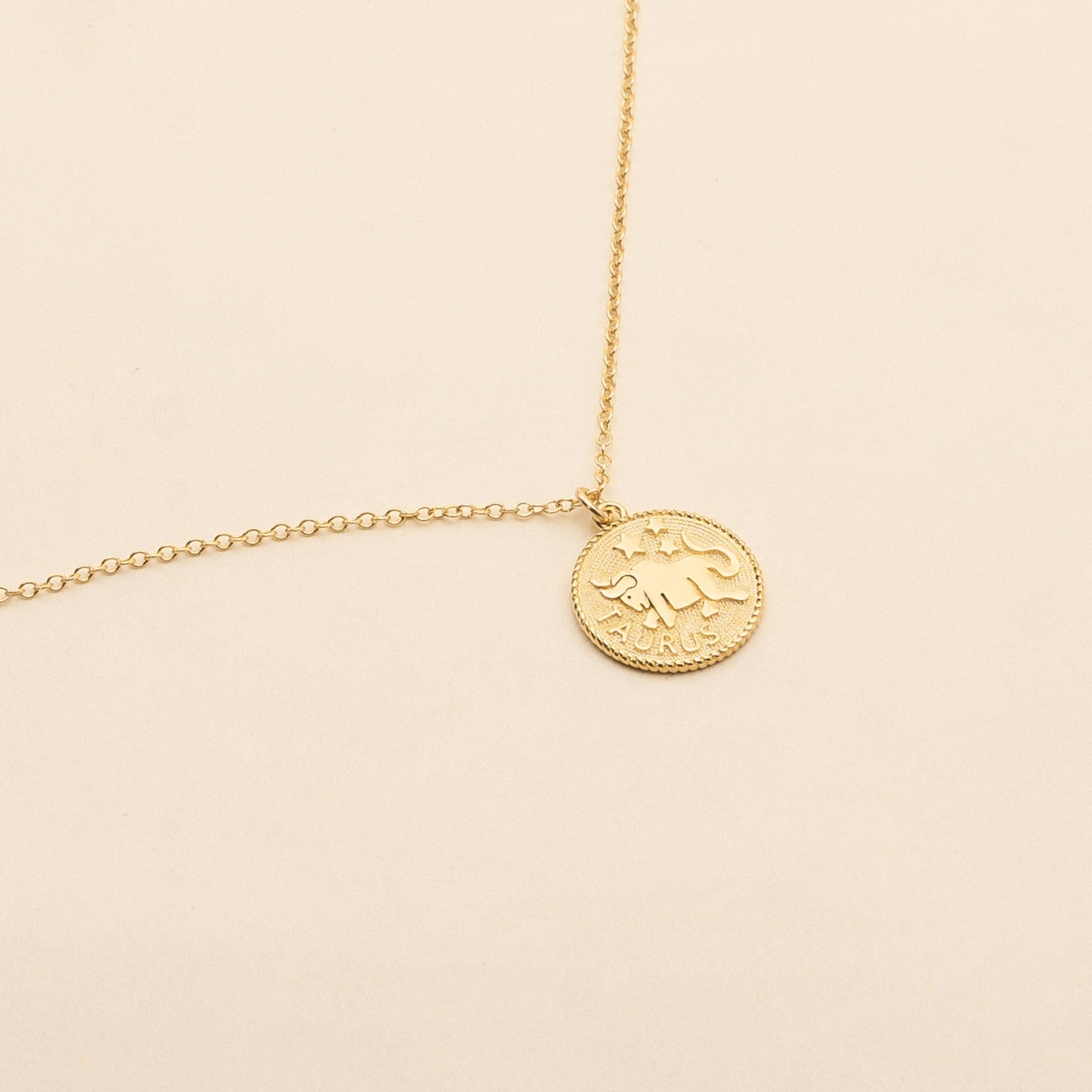 Taurus Zodiac Necklace lifestyle_Apr 21-May 20_Katie Dean Jewelry_horoscope sign_Zodiac Collection, dainty handmade necklaces by Katie Dean Jewelry