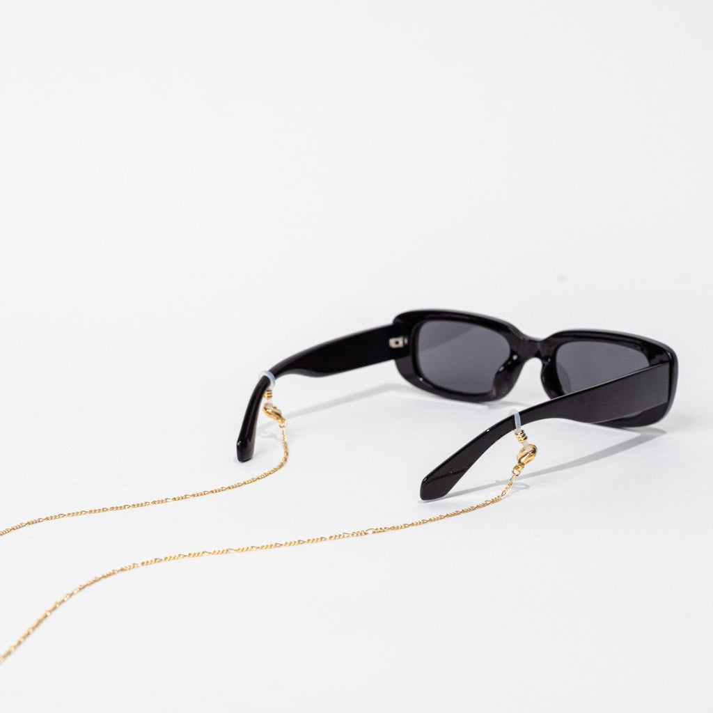 Gold Figaro Eyeglass Chain by Katie Dean Jewelry